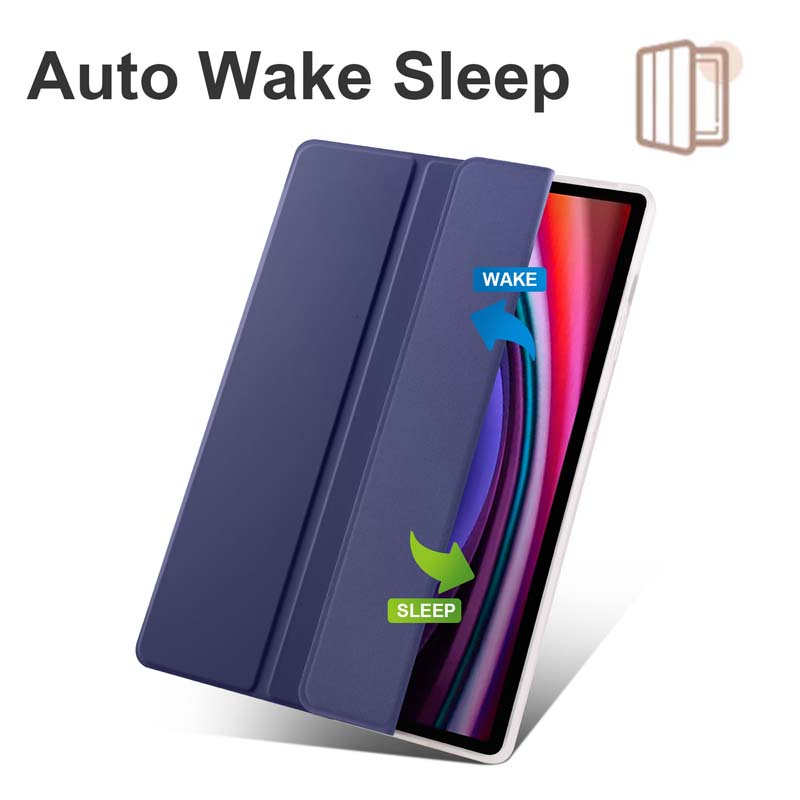 Pu Bao Da Máy Tính Bảng Nắp Gập Chống Sốc Cho samsung galaxy tab s9+ sm-Px810 x816 s9 plus s8+ x800 x806 s7+ t970 t976 s7 fe t733 Giá Đỡ case cover