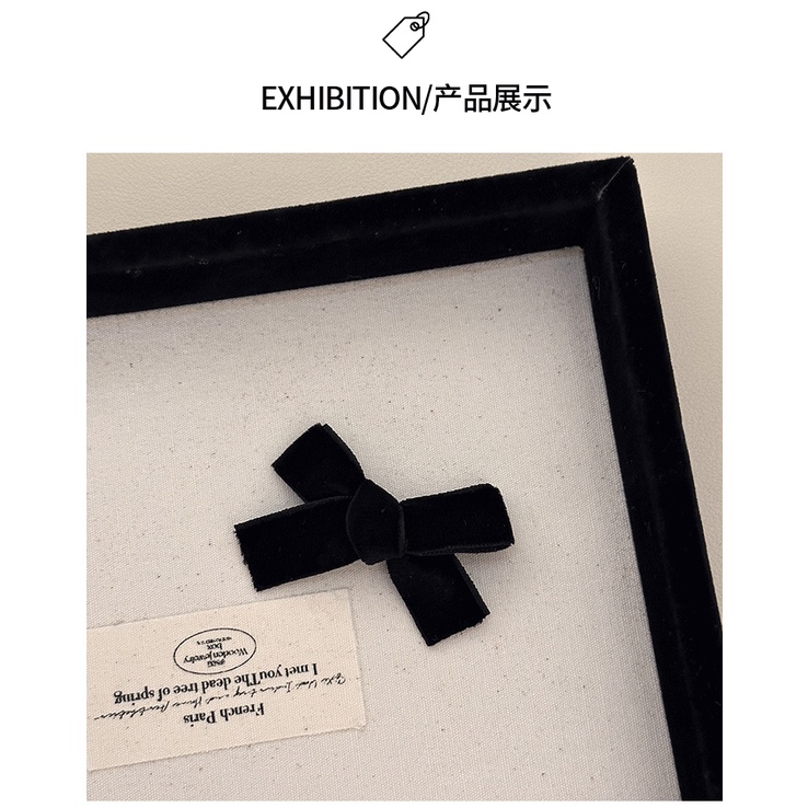 Kẹp Tóc Nơ Nhung Phong Cách Công Chúa