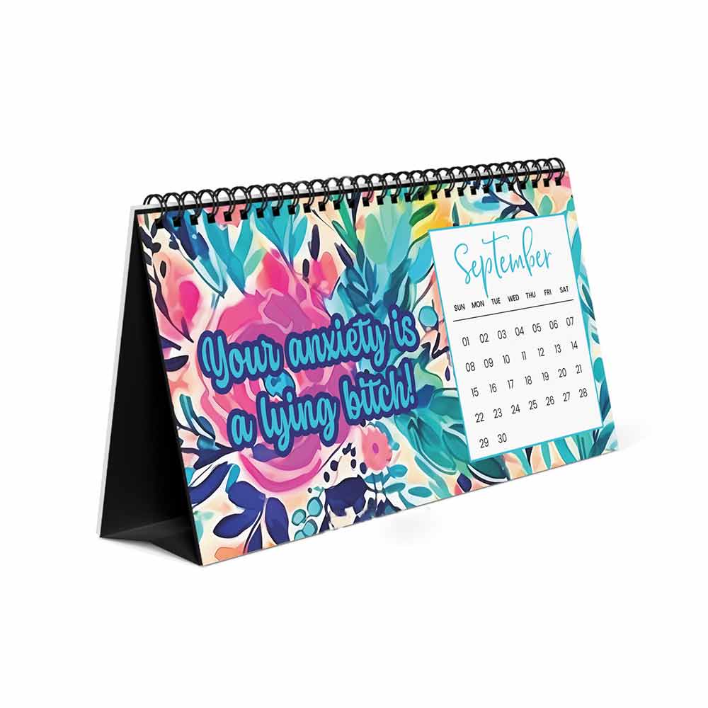 Monthly Wall Calendar Mental Health 2024 Monthly Planner Funny Paper Hangable Multifunctional Wall Planner for tongmy