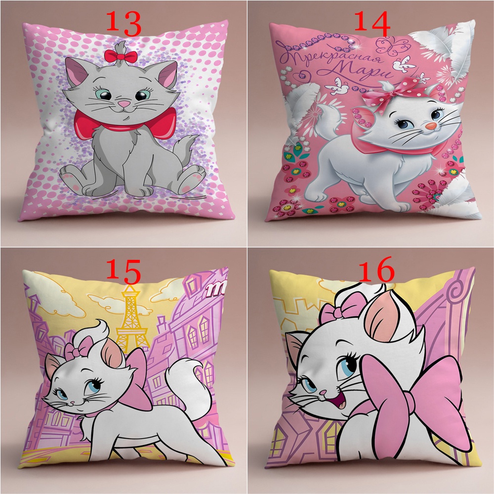 Disney Vỏ Gối In Hình Mèo marie Một Mặt Trang Trí Phòng Khách / sofa / Xe Hơi / Quà Tặng Cho Bé