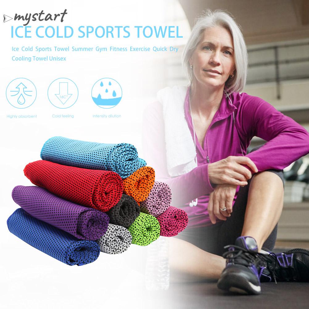 Khăn Lạnh Thể Thao Nhanh Khô Dùng Khi Tập Thể Dục Ngoài Trời Vào Mùa Hè