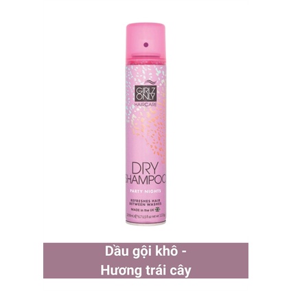 Dầu gội khô girlz only party nights tóc bồng bềnh tức thì chai 200ml Healthy Care Maxwell68