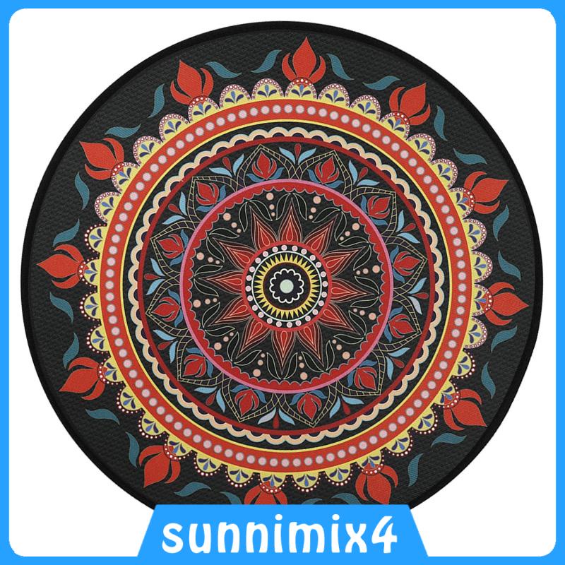 Mandala Thảm Tập yoga Vải Nhung Phối Cao Su Họa Tiết Độc Đáo Trang Trí Phòng Ngủ Gia Đình