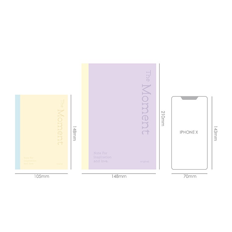 Sổ Note For The Moment Màu Pastel Dùng Để Ghi Chú, LàmLàm Bullet Journal