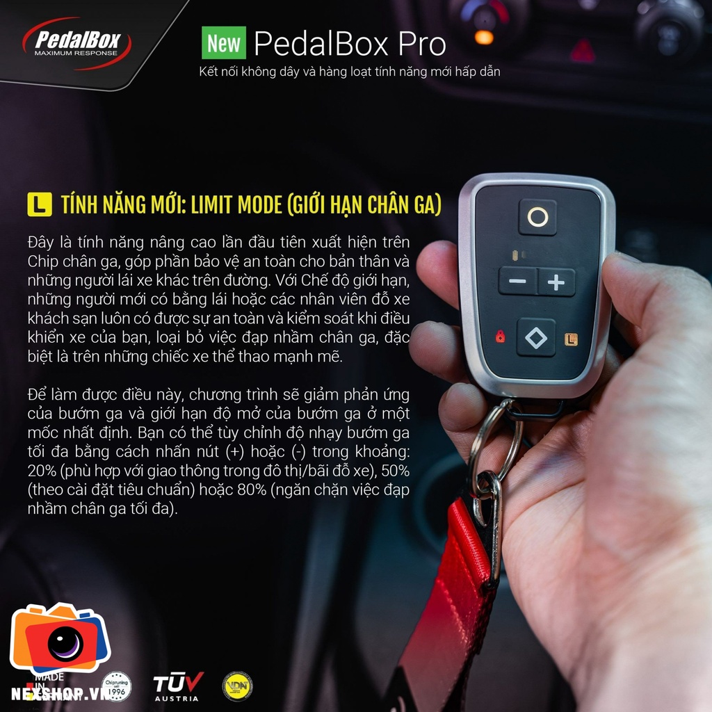 CHIP CHÂN GA THẾ HỆ MỚI - PEDALBOX PRO cho các dòng xe Ford