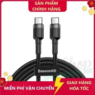 -hshop cáp sạc nhanh baseus 2 cổng type-c pd 60w c to c -hshop365