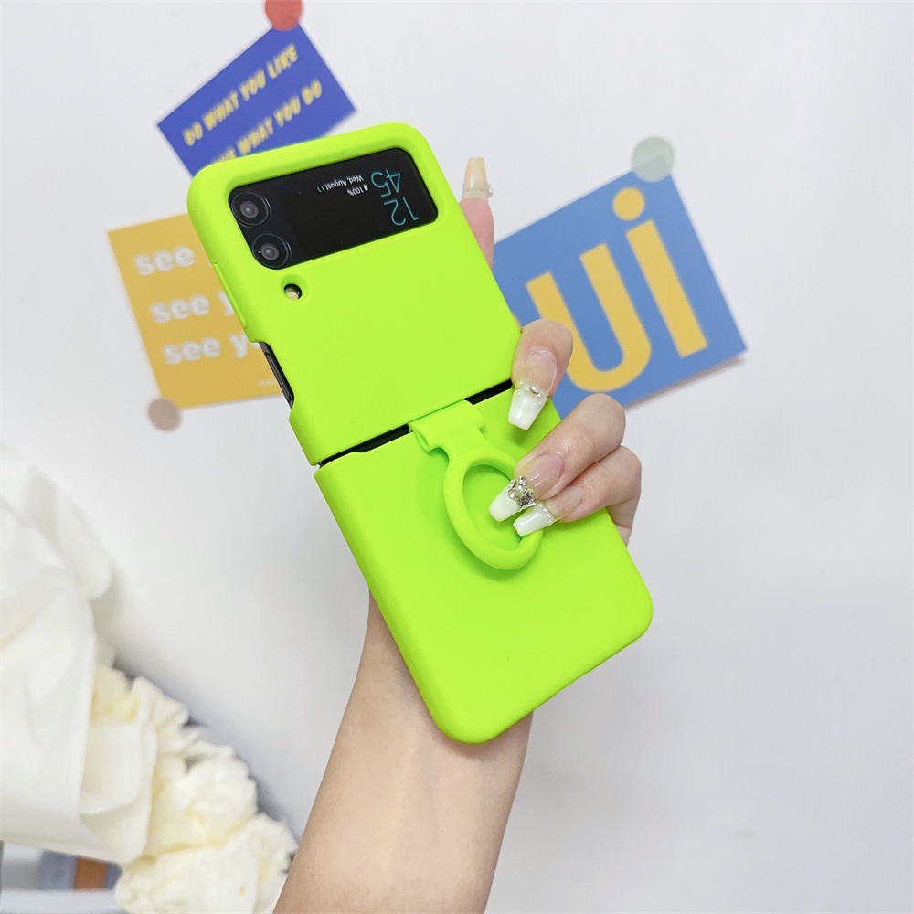 Ốp Điện Thoại Silicon Có Giá Đỡ Cho samsung galaxy z flip 3 4 5 flip5 flip4 flip3 5g
