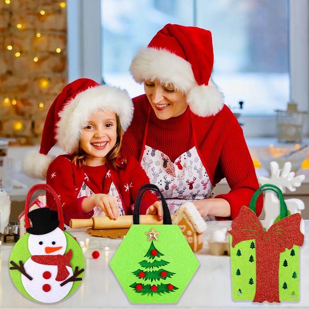 Mmluck Túi Đựng Kẹo Giáng Sinh eve santa claus Nai Sừng Tấm Dễ Thương Cho Trẻ Em / Trẻ Em
