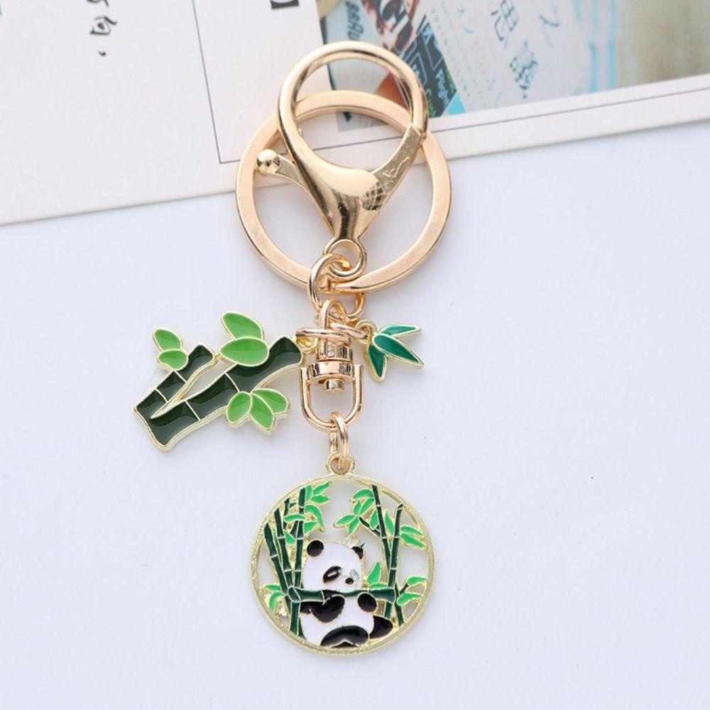 Mmluck Móc Khóa Hình Gấu Trúc Hoạt Hình Phong Cách Trung Hoa