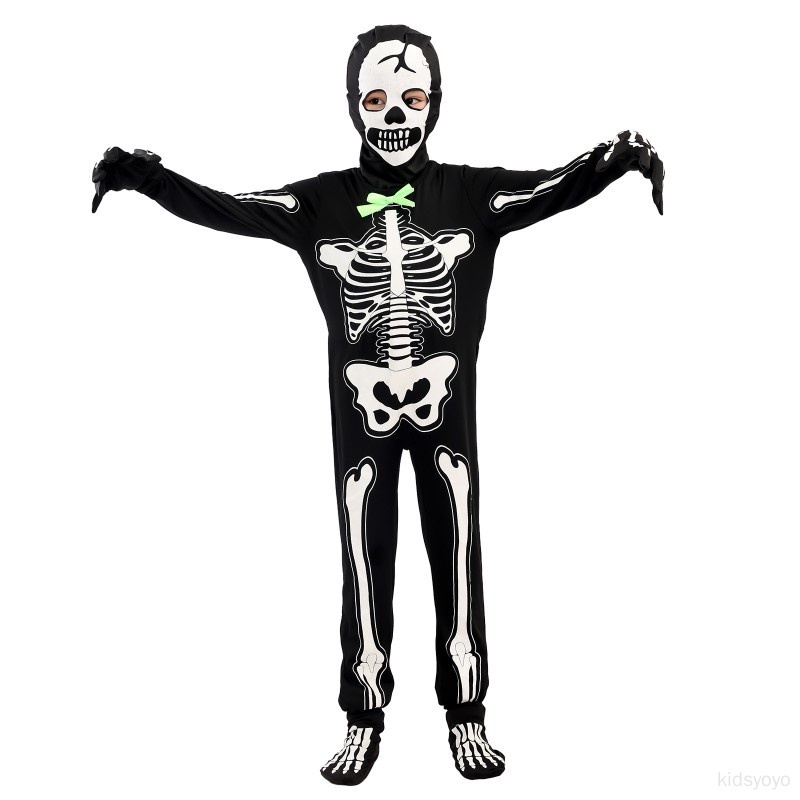 Áo Liền Quần Hóa Trang halloween Bằng polyester Phát Sáng Cho Bé Trai