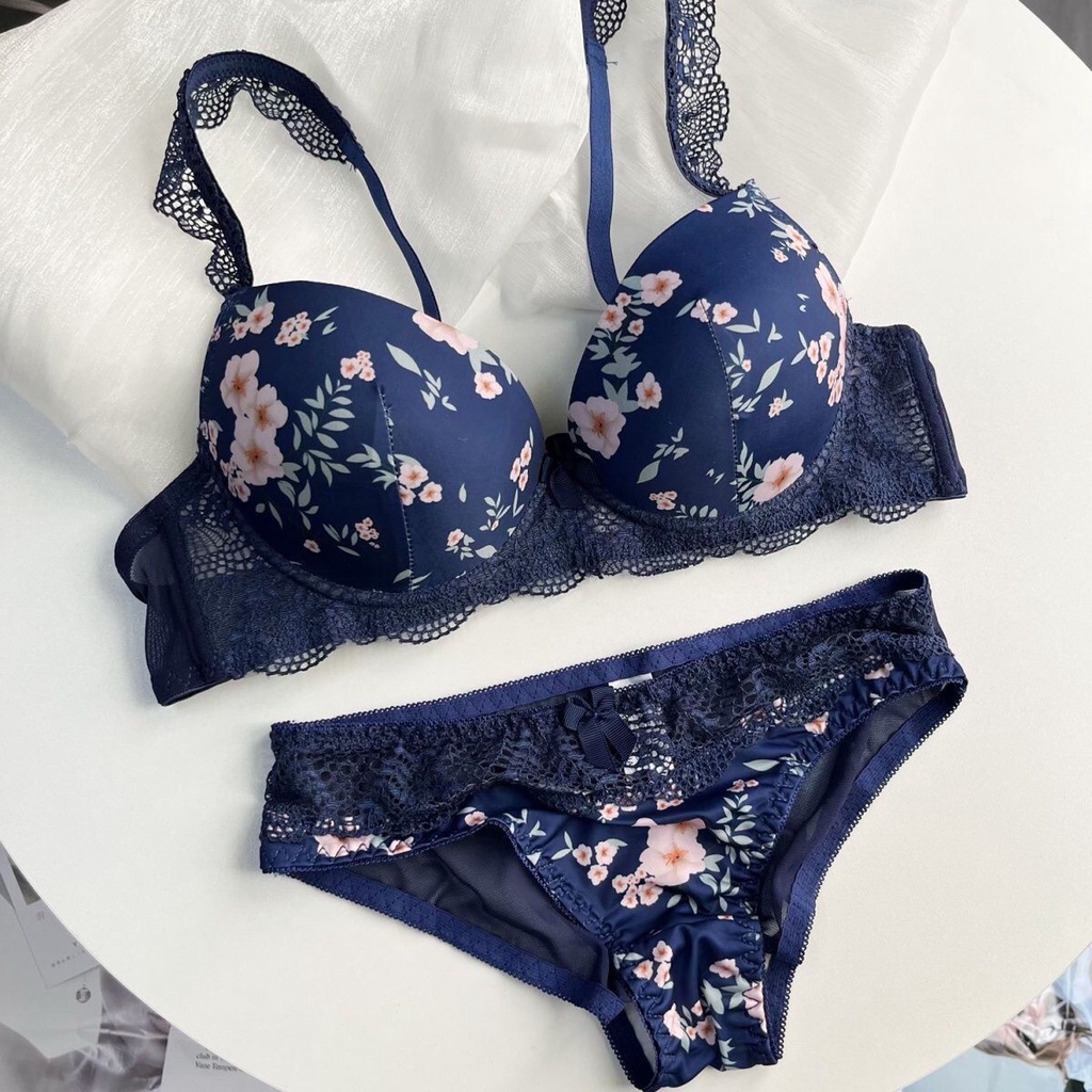 Áo Lót Nâng Ngực Họa Tiết Hoa Dễ Thương size 34-42