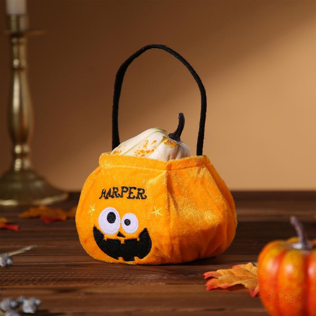 Túi Xách Họa Tiết Bí Ngô / Ma Hoạt Hình Phong Cách halloween Cho Bé