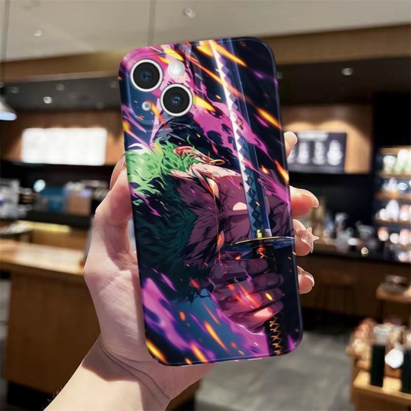 Ốp Điện Thoại acrylic Cứng In Hoạt Hình one piece Cho iphone 11 15 12 pro max 13 mini 11pro 12 pro plus