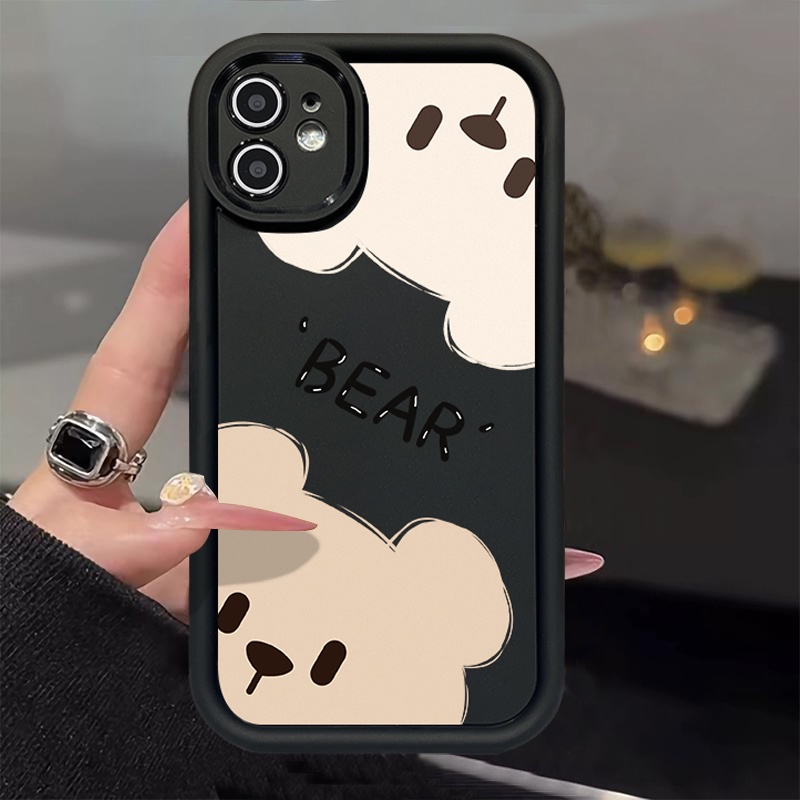 Ốp Điện Thoại Mềm In Hình Gấu Hoạt Hình Dễ Thương Cho iphone 6 7 8 plus 11 12 13 14 15 pro max
