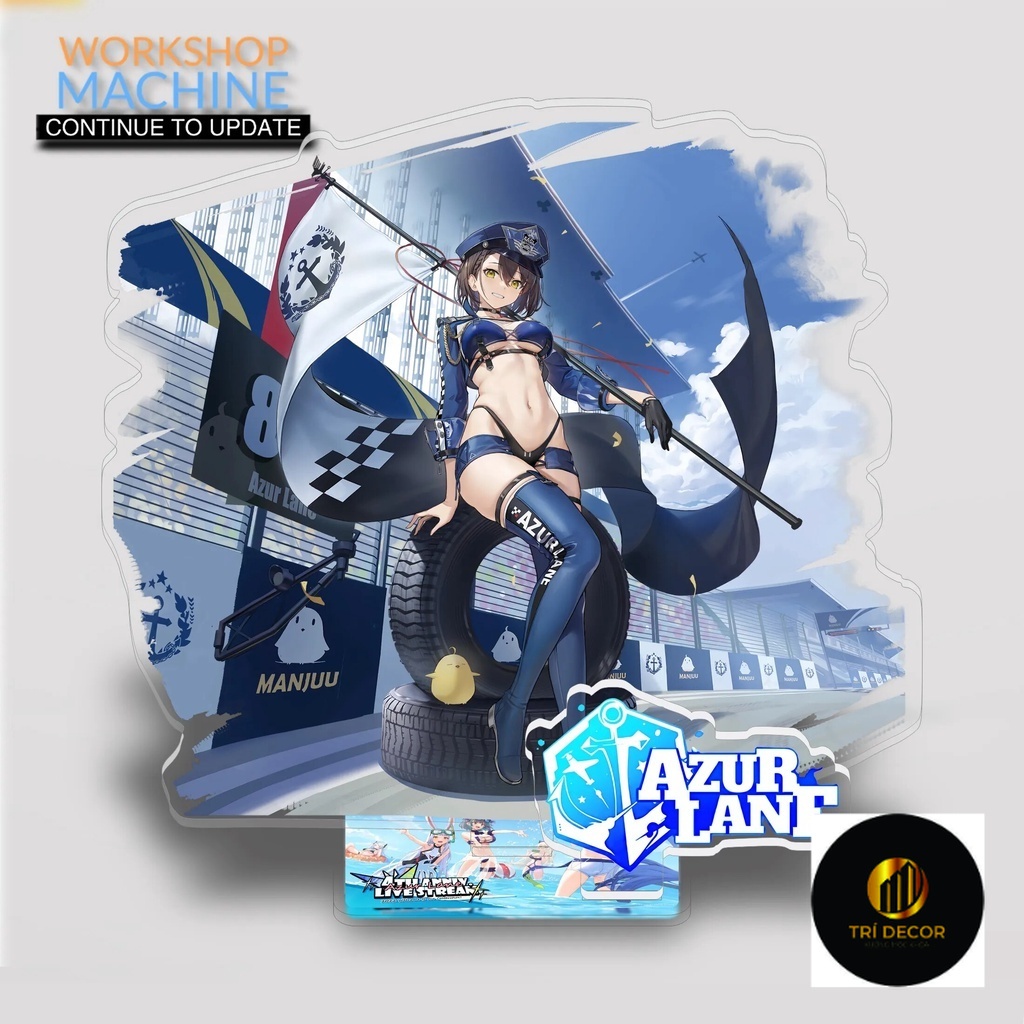 Mô hình Standee Azur Lane P2 Anime Characters Acrylic Game bắn 1 Phụ kiện trang trí để bàn góc học tập