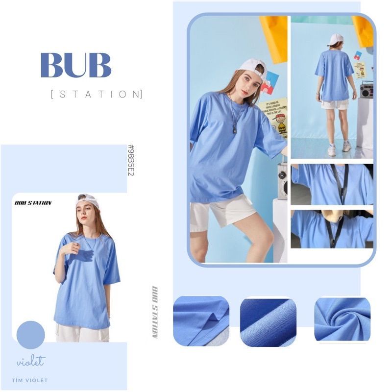 ÁO THUN MỸ COTTON 100% / XANH XANH DƯƠNG / 5H1T
