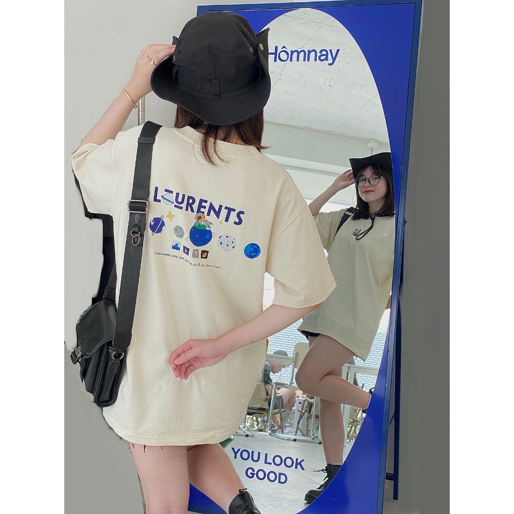 Áo Thun Local Brand Lourents Collection Premium Mèo Phi Hành Gia - TEE5-ANO2023