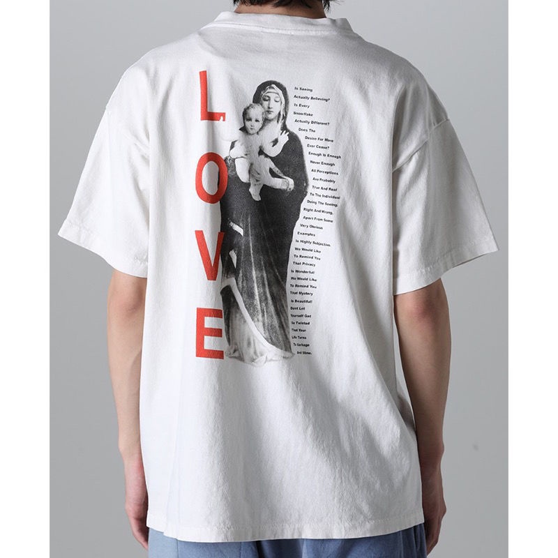 C3SG Saint Michael life fun popular cotton short sleeve High Street casual loose couple T-shirt for men and women