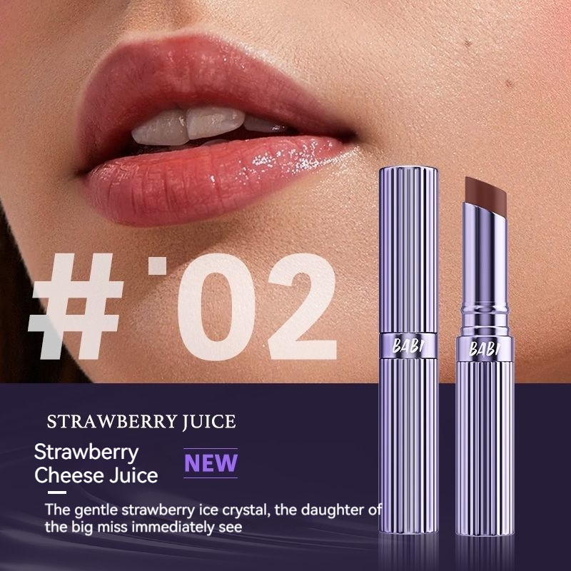 BABI Thay đổi màu son môi, ấm áp, giữ ẩm, không thấm nước, chống nứt, không phai, không nhuộm màu son môi