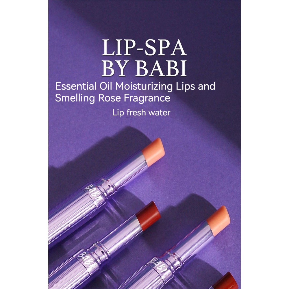 BABI Thay đổi màu son môi, ấm áp, giữ ẩm, không thấm nước, chống nứt, không phai, không nhuộm màu son môi