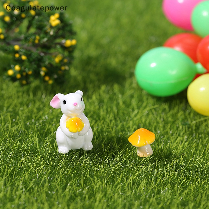 1 Mô Hình Thỏ Mini Trang Trí Tiểu Cảnh