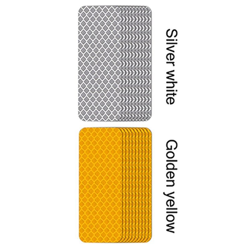 Fengwun Miếng Dán Phản Quang Màu Vàng 8x3cm Cảnh Báo An Toàn Cho Xe Hơi Xe Máy