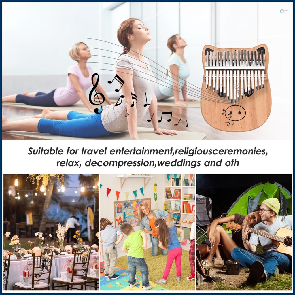 Miếng Dán Phím Đàn piano 17 Phím Bằng Gỗ Thông Kèm Túi Đựng Làm Sạch Tiện Dụng