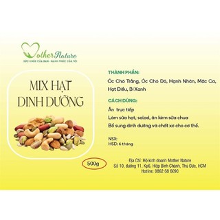 HẠT MIX DINH DƯỠNG MOTHER NATURE