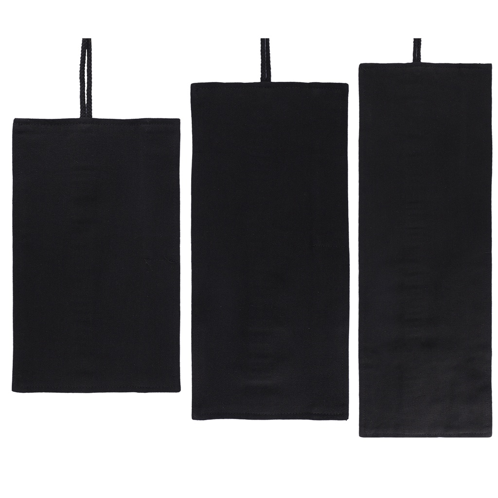 Túi Đựng Bút Chì Đa Năng Màu Đen Bằng Vải canvas