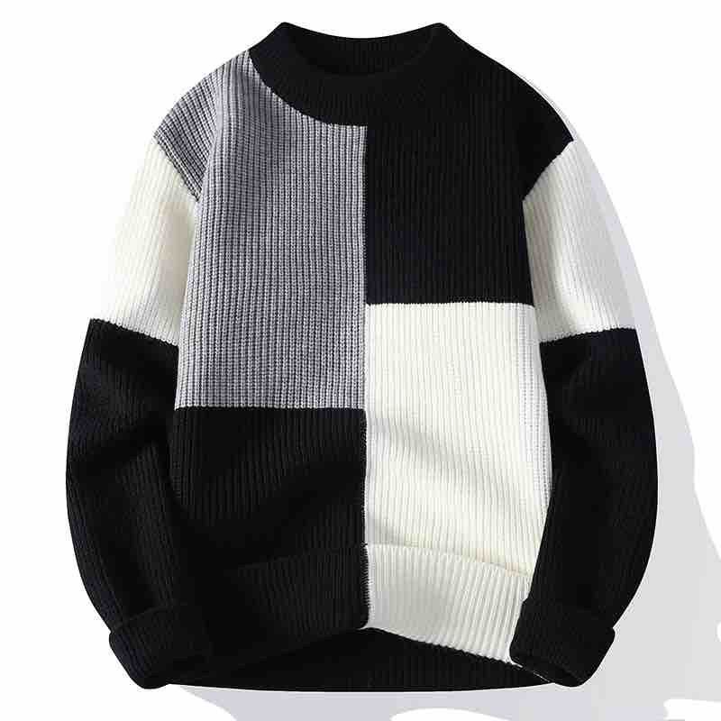 Áo sweater Cổ Tròn Dáng Rộng Dày Dặn Ấm Áp Thoải Mái Thời Trang Cho Nam