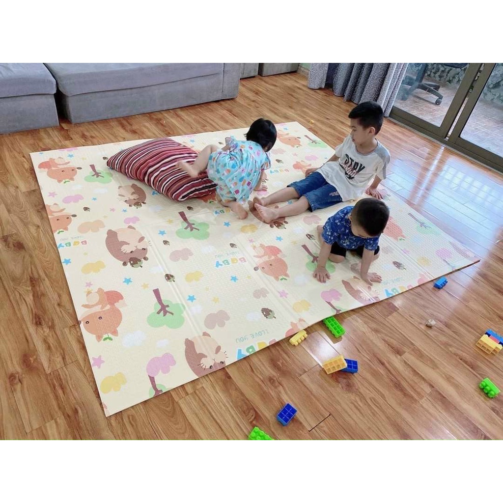 Thảm Xốp trải sàn gấp gọn cho bé XPE Hàn Quốc Loại 1 1.8mx2m