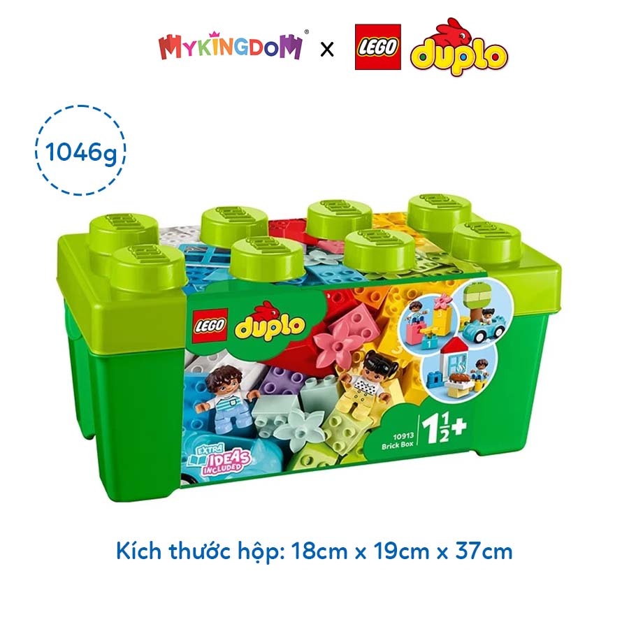 Xả hàng LEGO DUPLO 10913 Thùng Gạch Sáng Tạo - 65 chi tiết tặng kèm xe