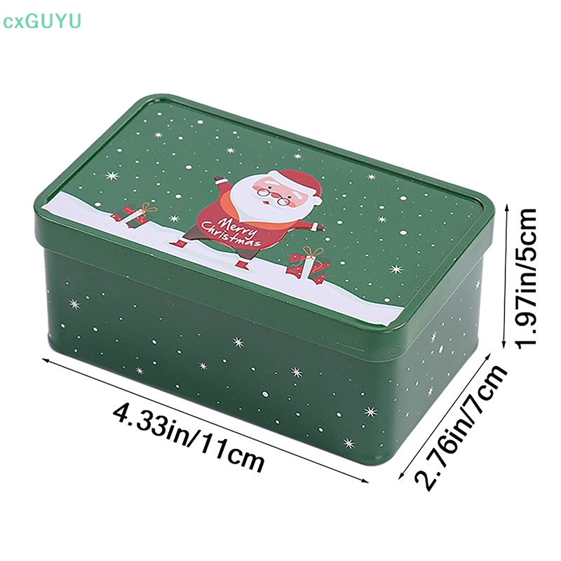 1 Hộp Thiếc Đựng Bánh Kẹo Giáng Sinh Làm Quà Tặng Cho Bé prta