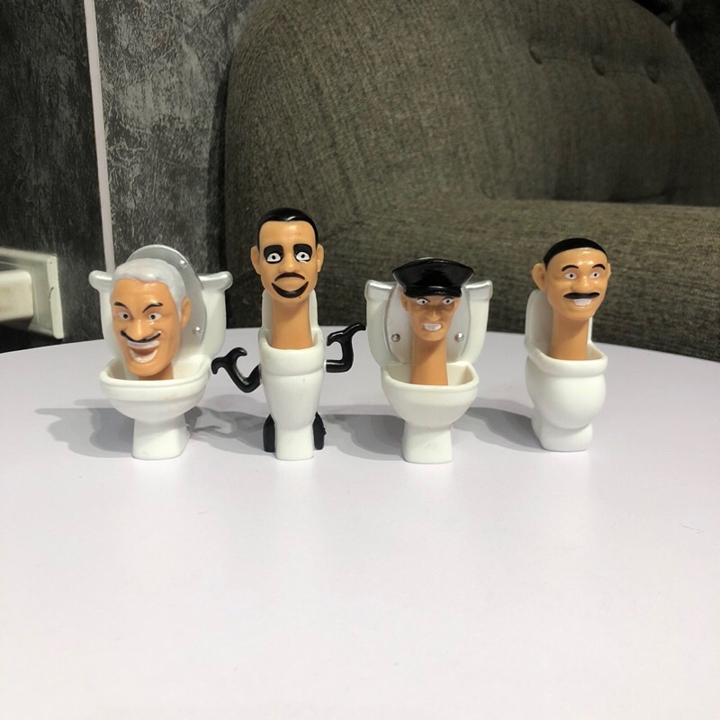 Xả kho Mô Hình Nhân Vật Người Đàn Ông Ngồi Toilet Ngộ Nghĩnh Đáng Yêu ,Phong Phú ,Sống Động tặng kèm xe