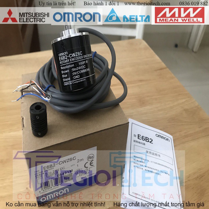 Bộ mã hóa vòng quay Encoder E6B2-CWZ6C 100P/R