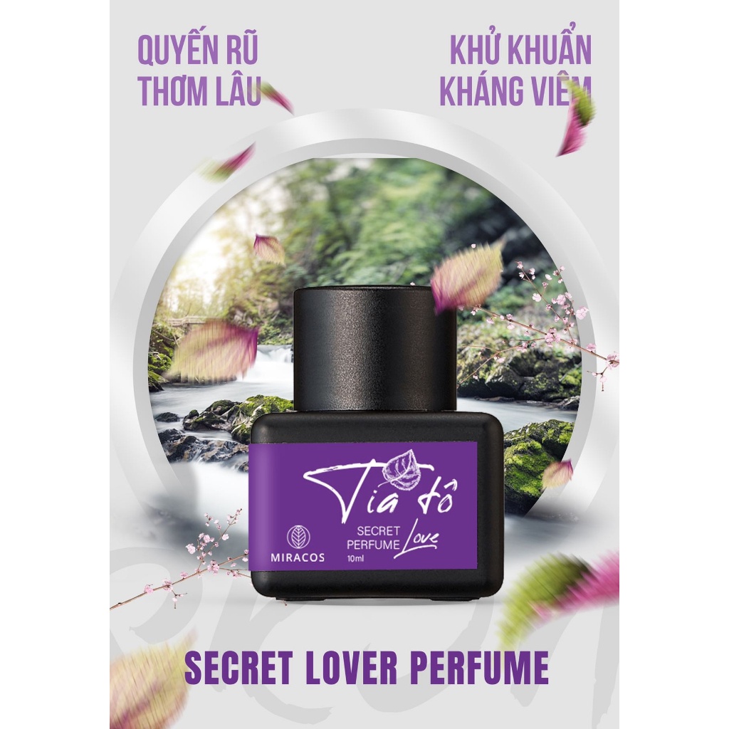 Nước hoa vùng kín nữ tía tô Secret Love Perfume khử khuẩn, thơm lâu - 10ML