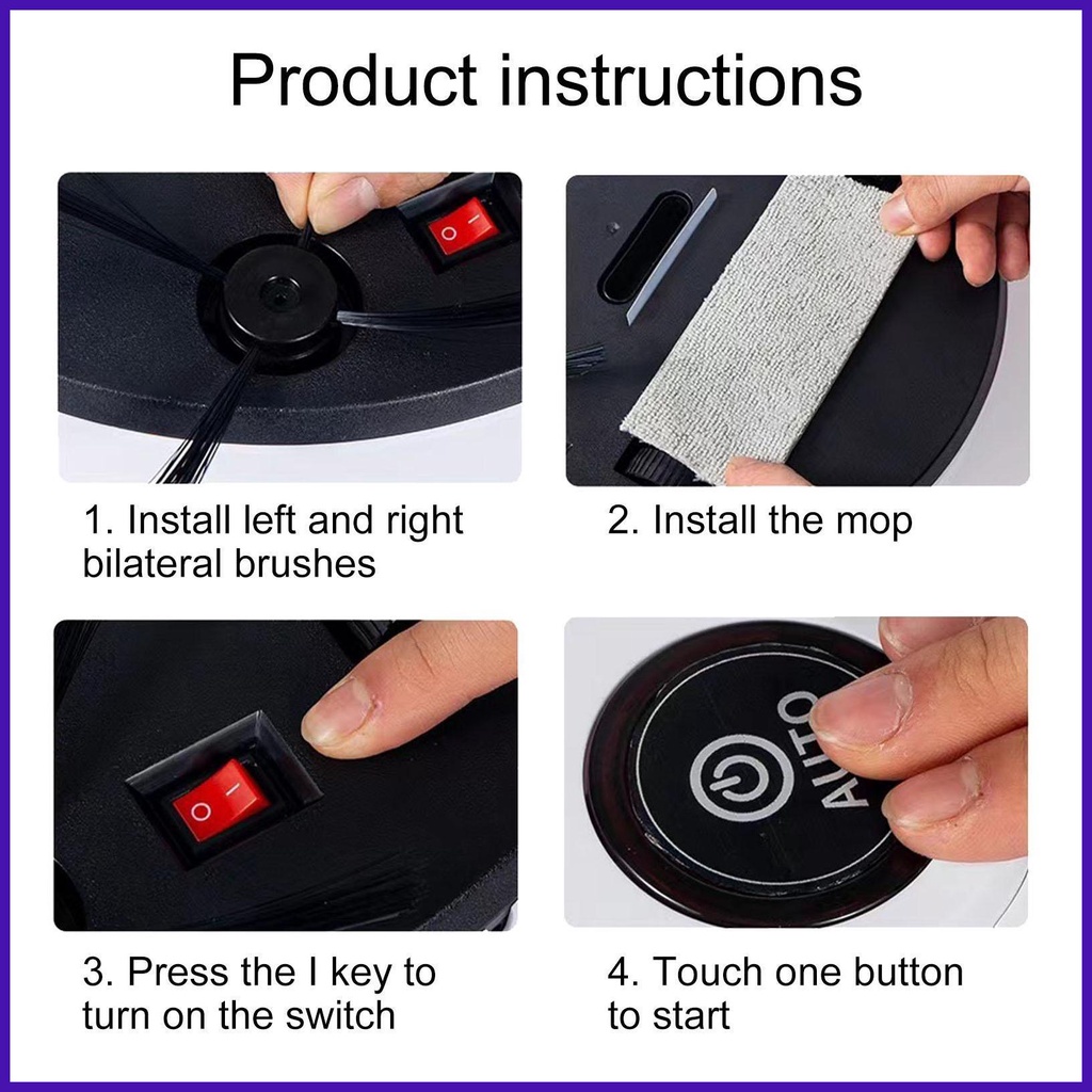 Cây Lau Nhà Thông Minh 3 Trong 1 Siêu Mỏng 1500mah