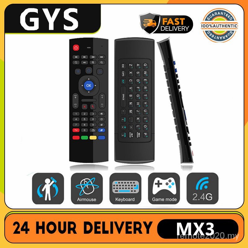 MX3 2.4GHz Air Mouse Điều Khiển Từ Xa Tivi Combo Cho Android TV Box mx3 Bàn Phím Điều Khiển Từ Xa