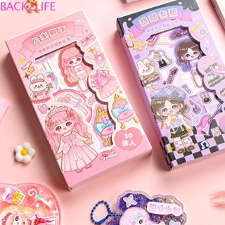 Lưng2 Miếng Dán Trang Trí Hình Công Chúa Bé Gái Mặc Đầm Dễ Thương diy