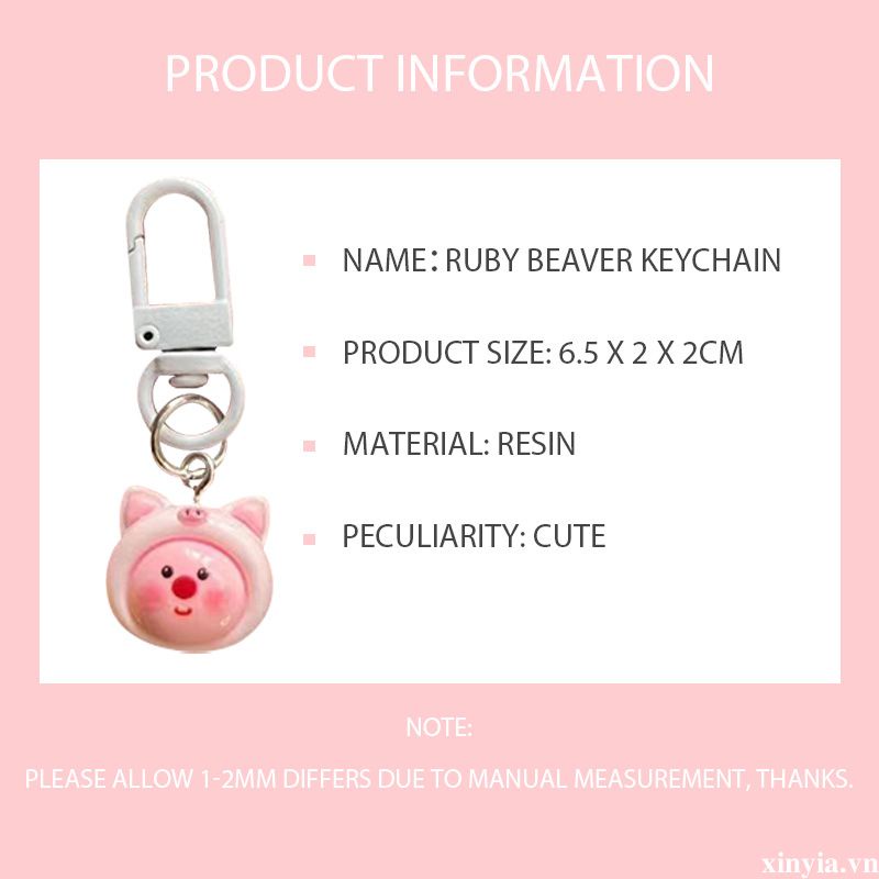 🌺🌺Loopy girl heart mặt dây chuyền phim hoạt hình búp bê nhỏ dễ thương cá nhỏ cặp đôi túi đi học trang trí chìa khóa treo trang trí