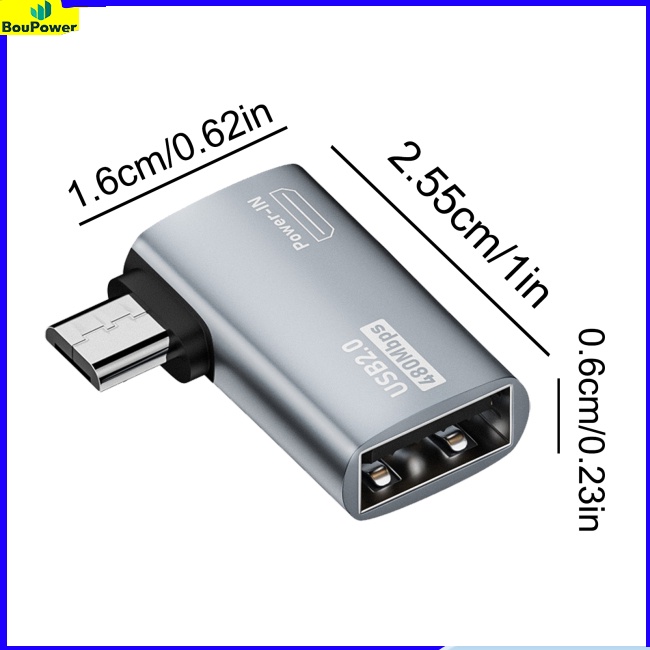Boupower Dây Cáp Chuyển Đổi micro usb Sang usb otg Cho tv tablet pc smartphone Với micro usb
