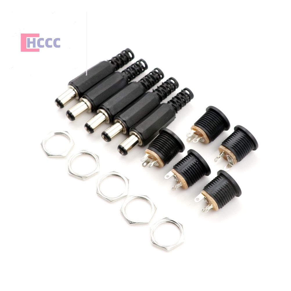 Set 10 Đầu Nối Ổ Cắm dc 5.5mm x 2.1mm Chuyên Dụng Mới