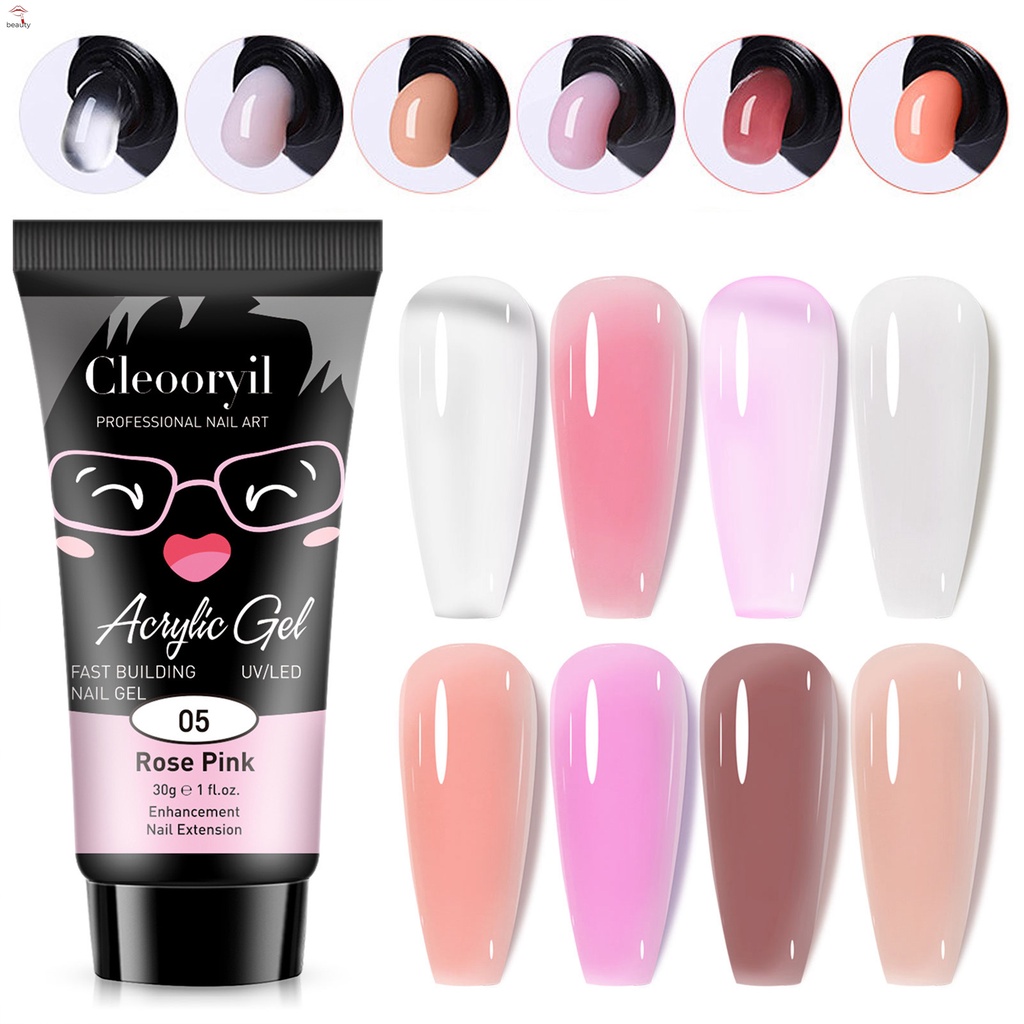 Keo Dán Nối Dài Móng Tay Chuyên Nghiệp Màu Sắc Đơn Giản 15ml