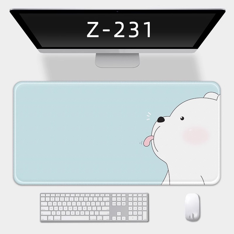 Tấm Lót Chuột Và Bàn Phím Cỡ Lớn In Họa Tiết Hoạt Hình Dễ Thương Tiện Dụng Cho Văn Phòng