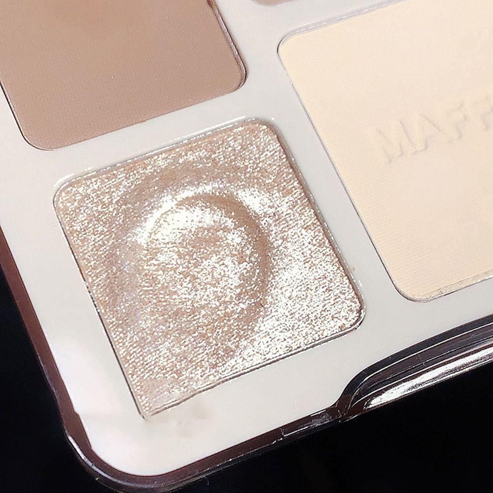 Lombar Bảng Phấn Tạo Khối Bắt Sáng Bốn Màu Tự Nhiên Lâu Trôi Làm Sáng Da Trang Điểm Nhỏ Gọn