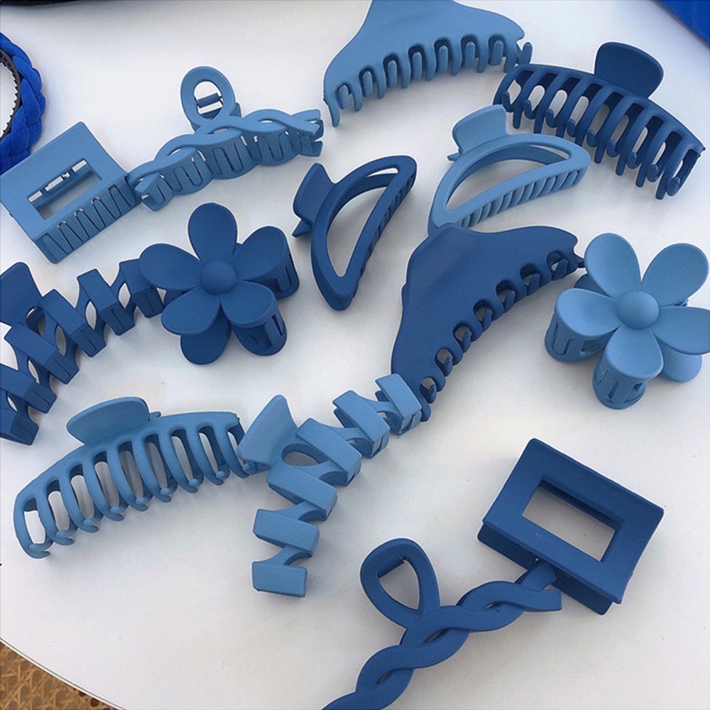 Manyue Kẹp Tóc Hình Cá Mập Xanh Dương Phong Cách Hàn Quốc Cao Cấp