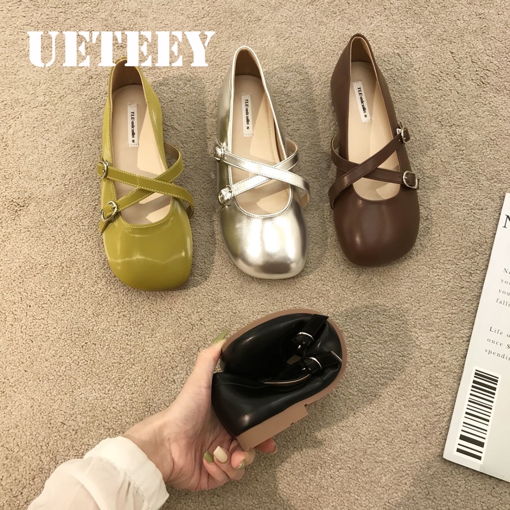 UETEEY giày búp bê giày lolita nữ giày mary jane Thoải Mái Xinh Xắn  Màu sắc đa dạng Đế linh hoạt Độ bền cao Hợp thời FLF23A0NZE 42Z231019