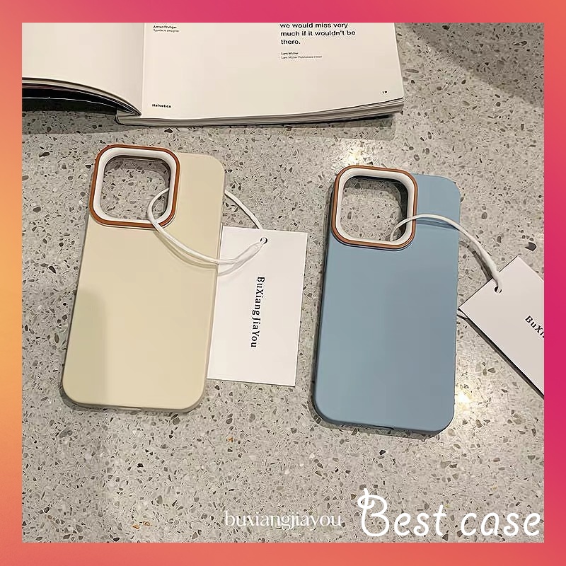 Ốp Điện Thoại Mềm Màu Trơn Đơn Giản Cho iphone 11 12 13 14 15 pro max