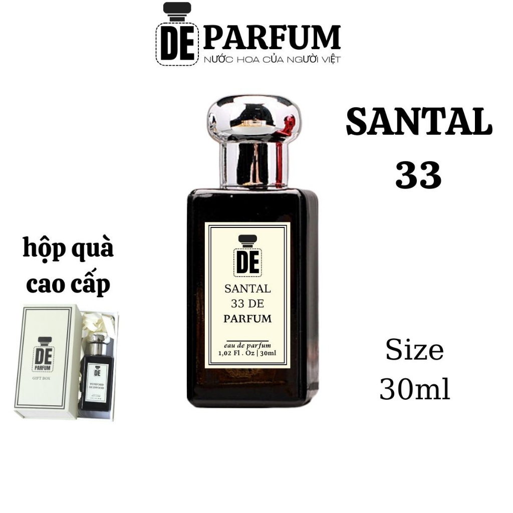 Nước hoa Santal 33 De Parfum chính hãng 30ml thơm lâu hương gỗ mạnh mẽ cá tính