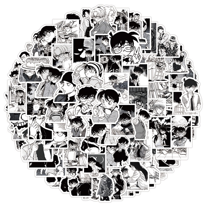 100 Miếng Dán anime jujutsu kaisen onepiec demon slayer Trang Trí Mũ Bảo Hiểm
